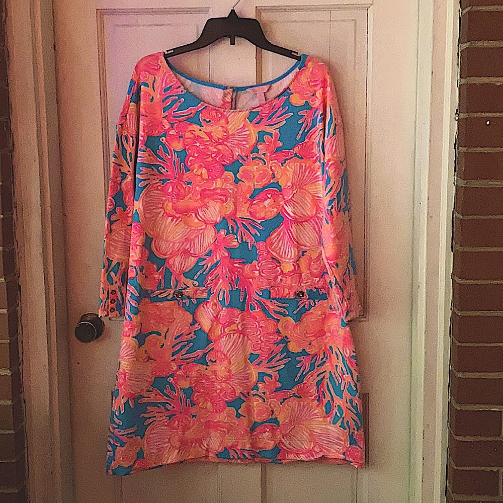 Gorgeous Lilly Pulitzer 3/4 length sleeve dress